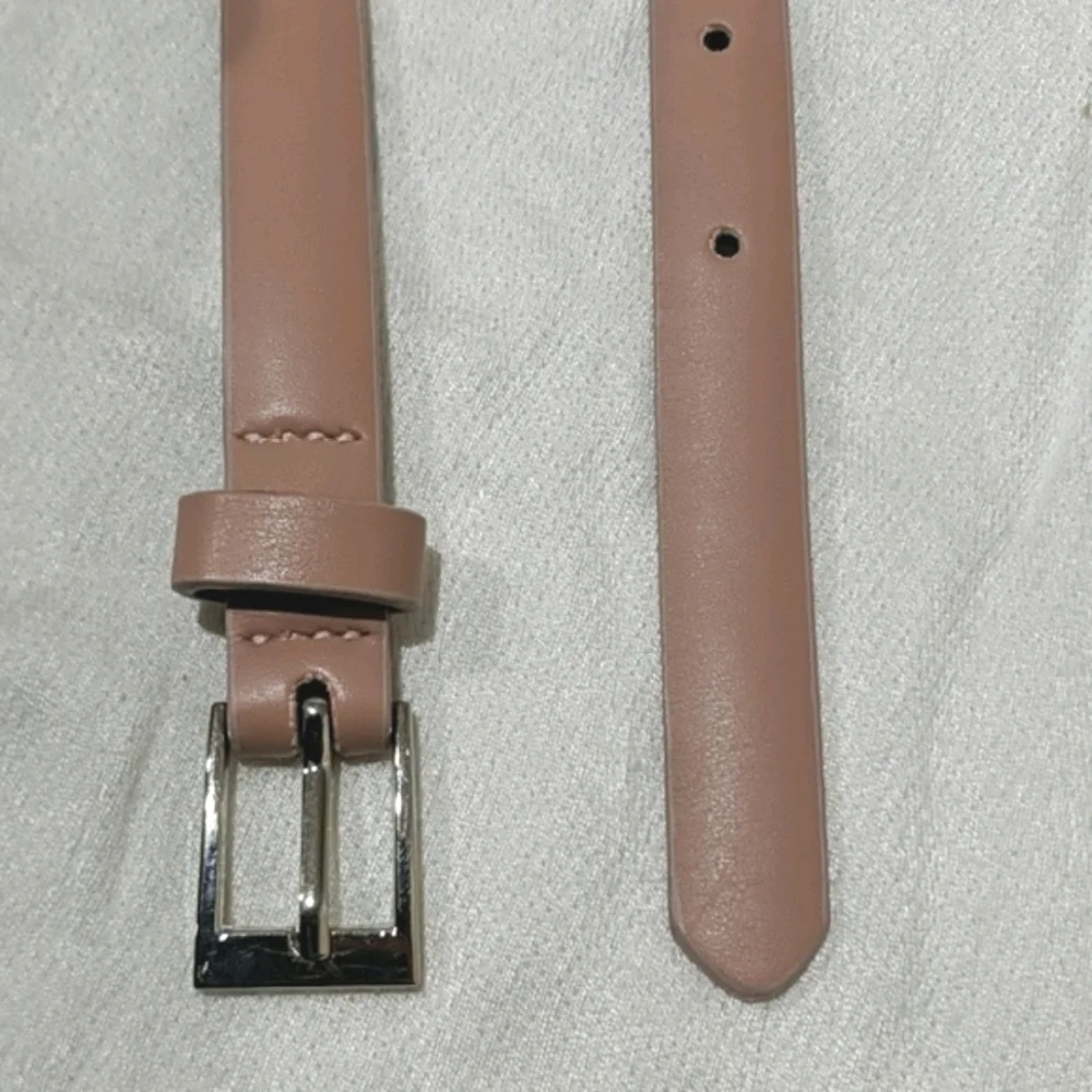 NWOT Pale Pink Skinny Belt